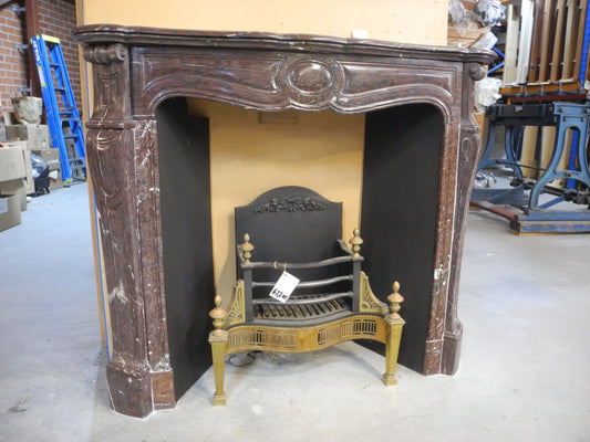 002 Restored French Marble Mantle - Original Vintage Salvage Tile