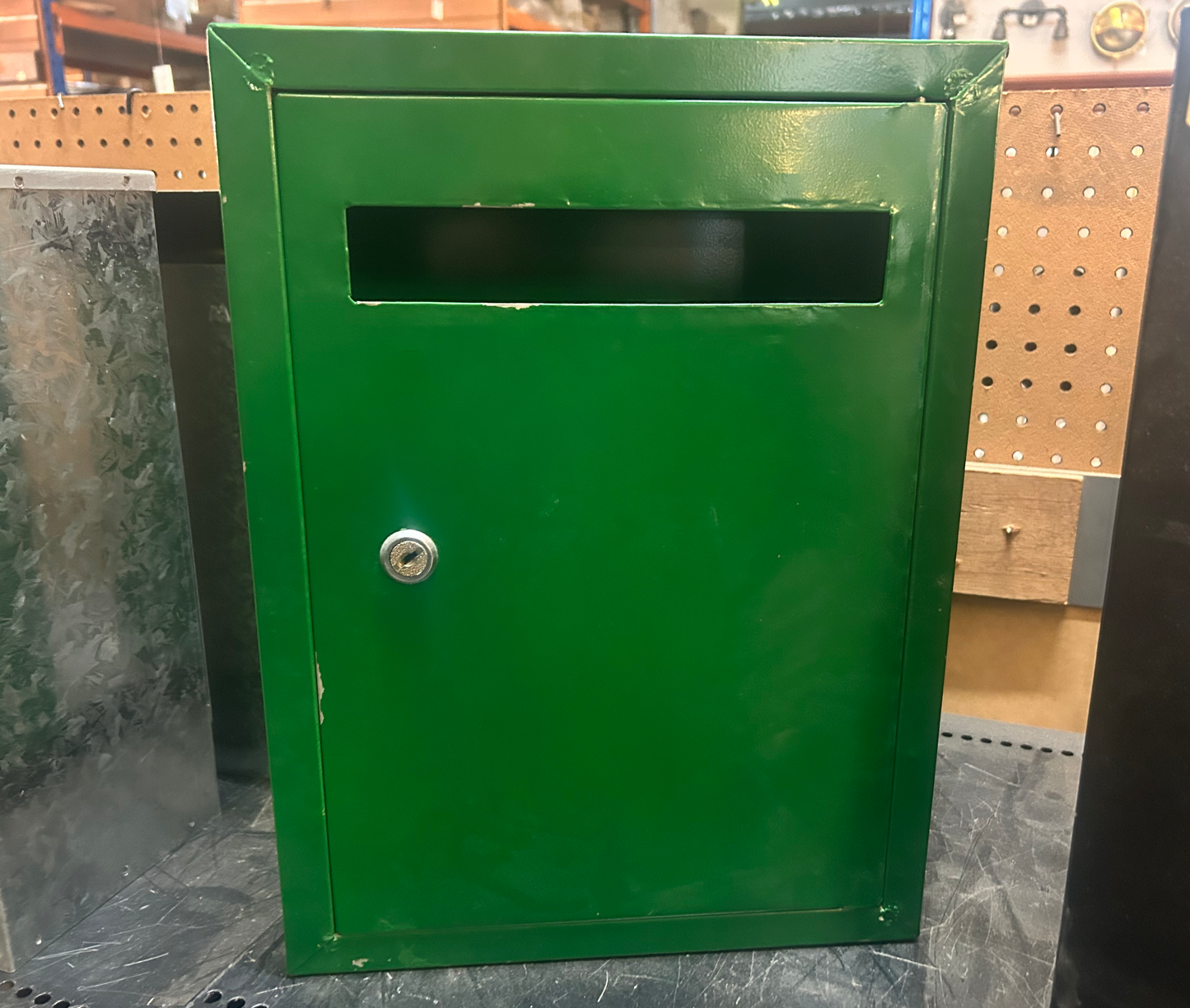 Green Letter Box - Front Opening