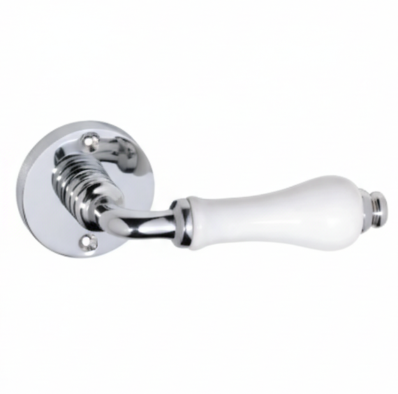 Exeter Lever - Round Rose Backplate