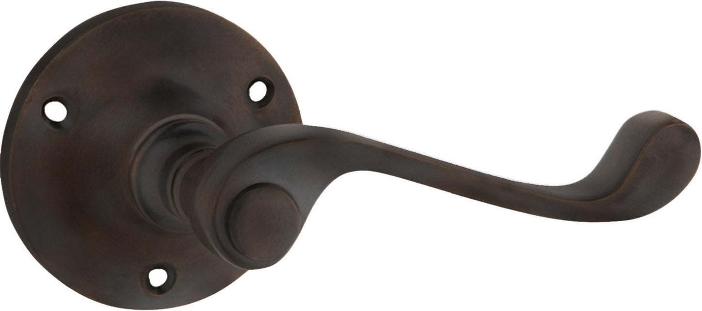 Milton Lever - Rose Round Backplate