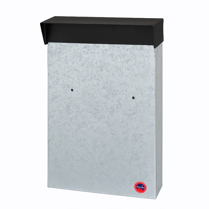 Jumbo Letterbox (Top Lid) - Silver Galvanised
