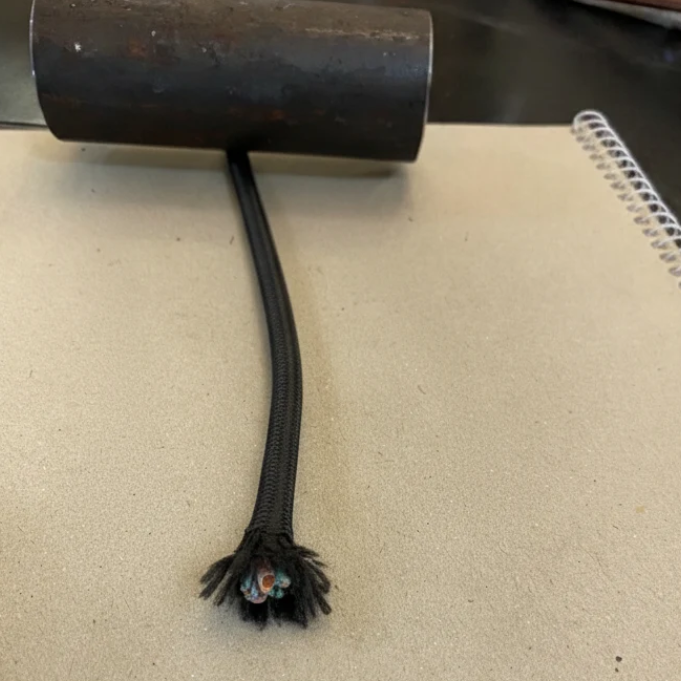 Cotton Filled Electrical Cable - Black