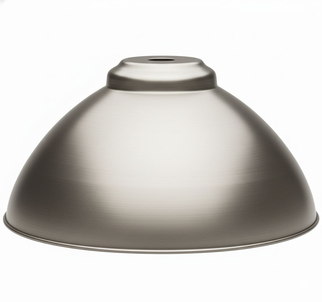 14" Dome Shade - Satin Nickel
