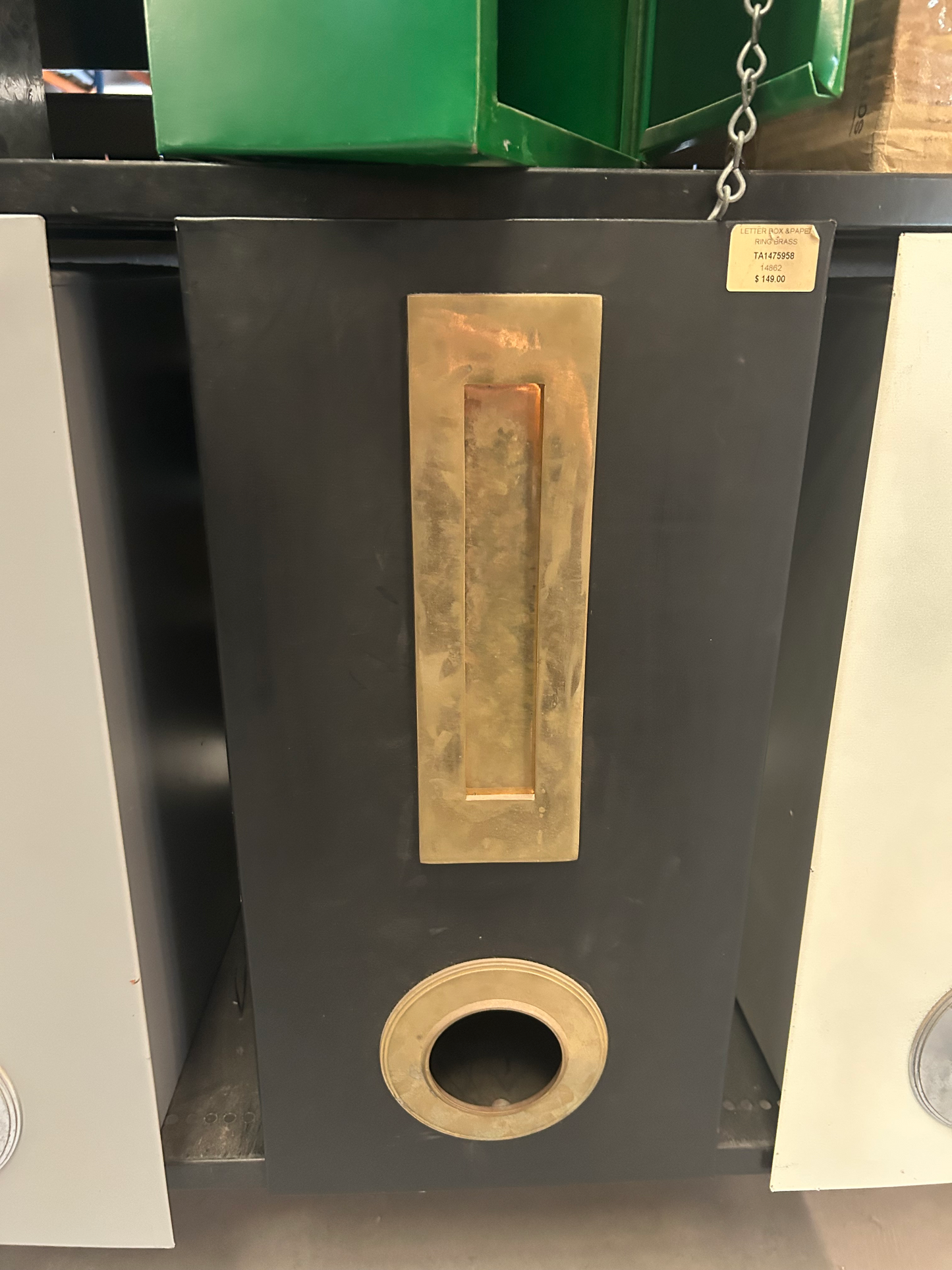 Letter Box & Paper Ring Brass