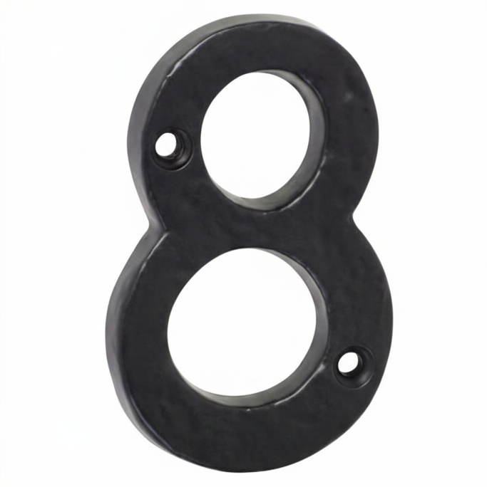 Numerals - 8 - Matt Black
