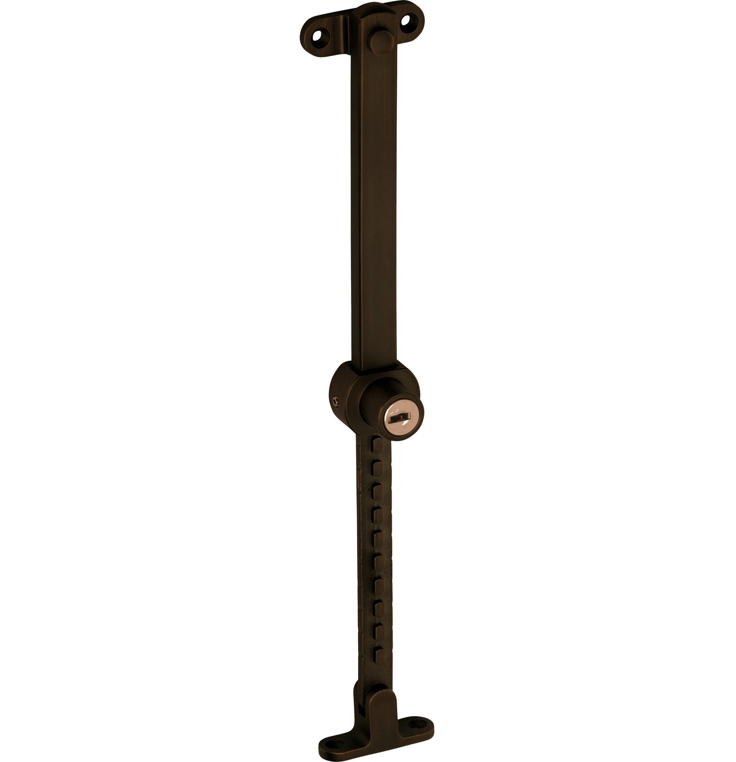 Locking Telescopic Casement Stay - Stainless Steel - L200-295mm - Antique Brass
