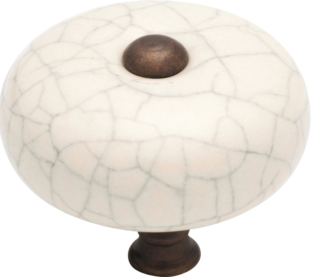 Crazed Round Cupboard Knob – D38xP32mm