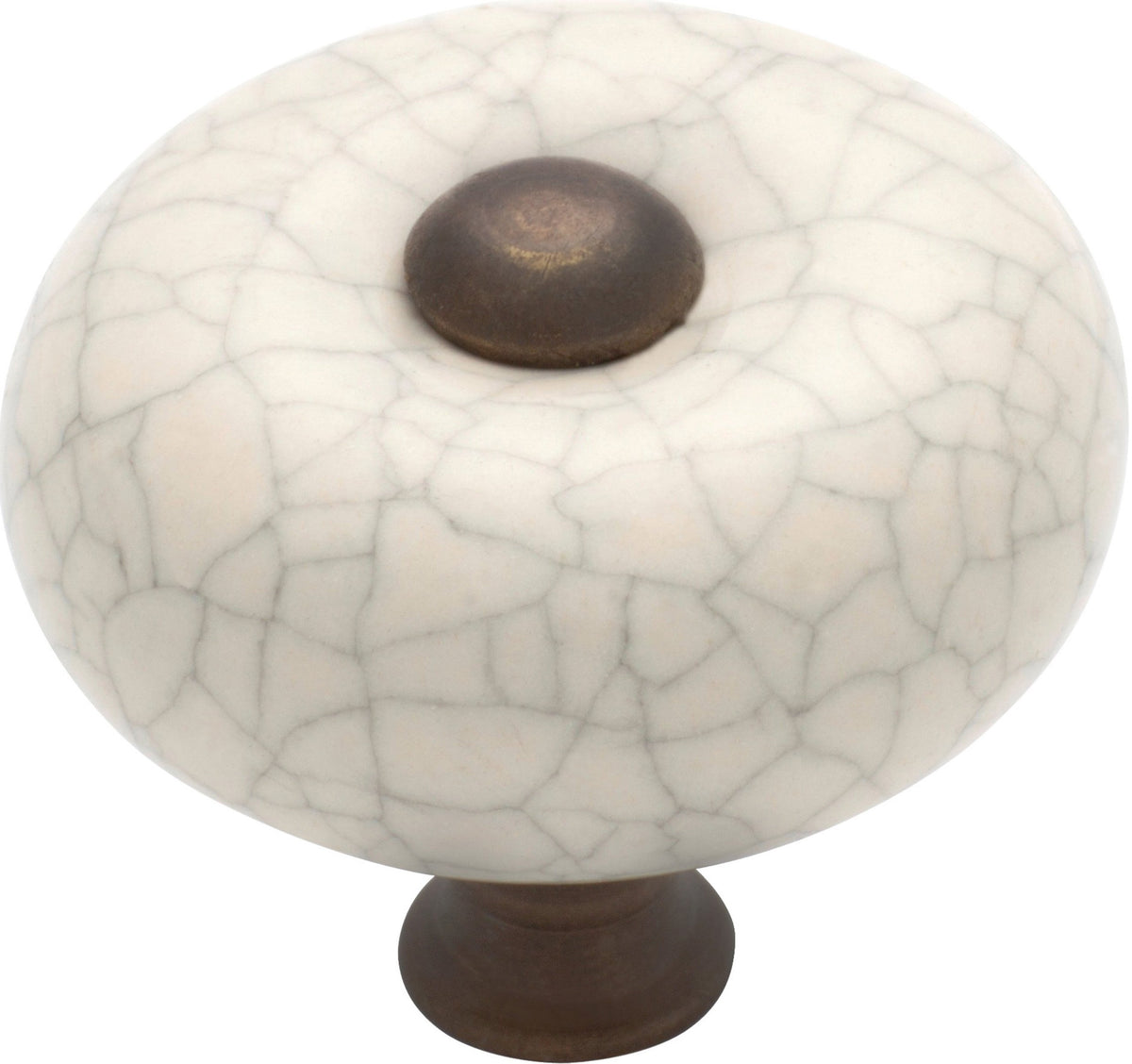 Crazed Round Cupboard Knob – D32xP29mm