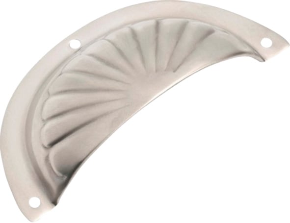 Fluted Drawer Pull - Sheet Brass