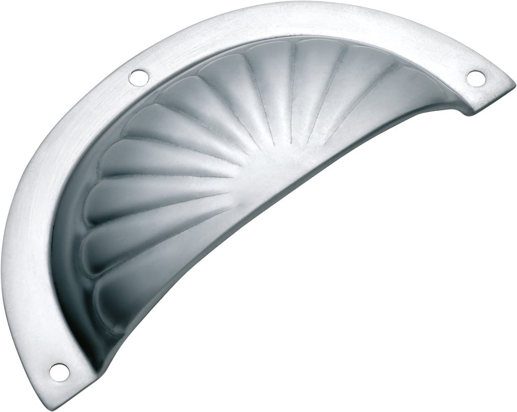 Fluted Drawer Pull - Sheet Brass