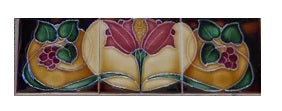 Tubeline Hearth Tiles - Set of 3