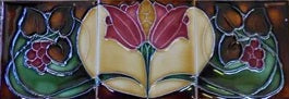 Tubeline Hearth Tiles - Set of 3