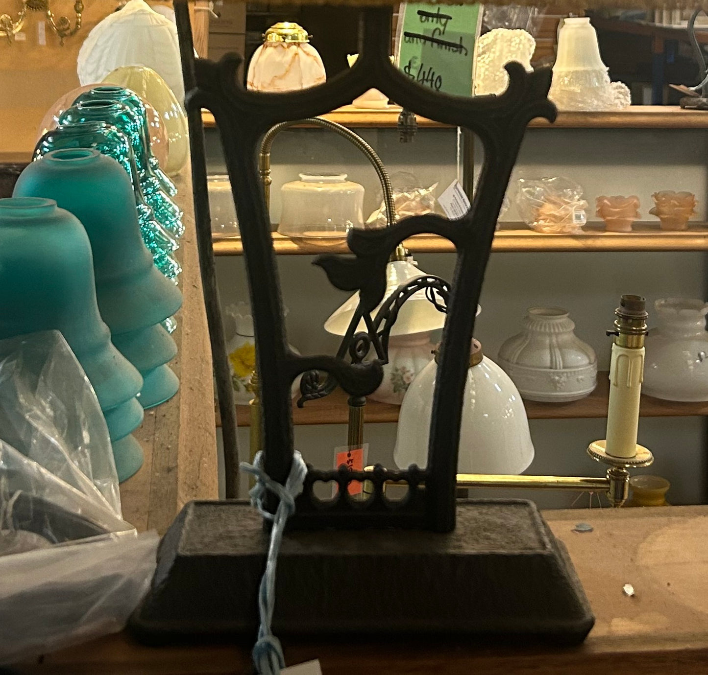 Table Lamp Shade Base - Cast Iron