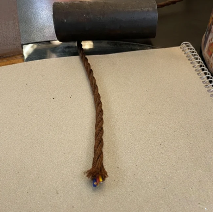 Twisted Electrical 3 Core Cable - Brown