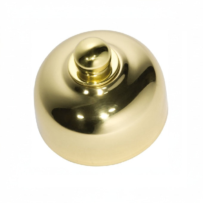 Close-up of a Traditional Fan Controller wall plate, typically featuring a rotary knob or dolly switch for multi-speed ceiling fan control, shown in a heritage metal finish.