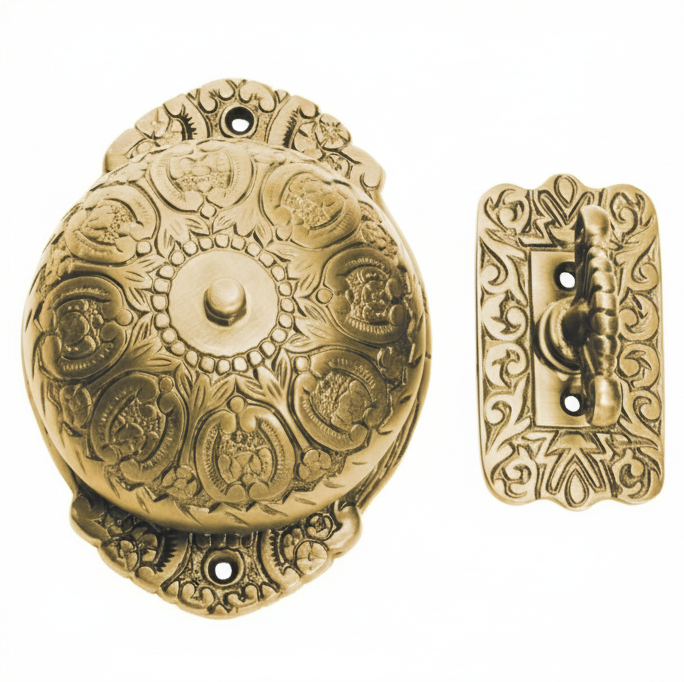 Ornate Turn Bell - Polished Brass