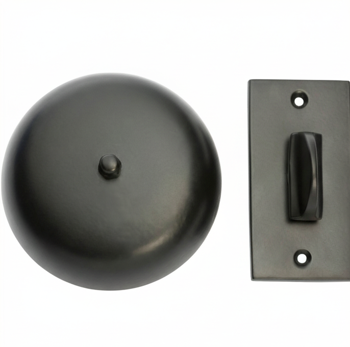 Plain Turn Bells - Matt Black