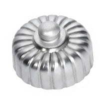 Fluted LED Dimmer - Satin Chrome