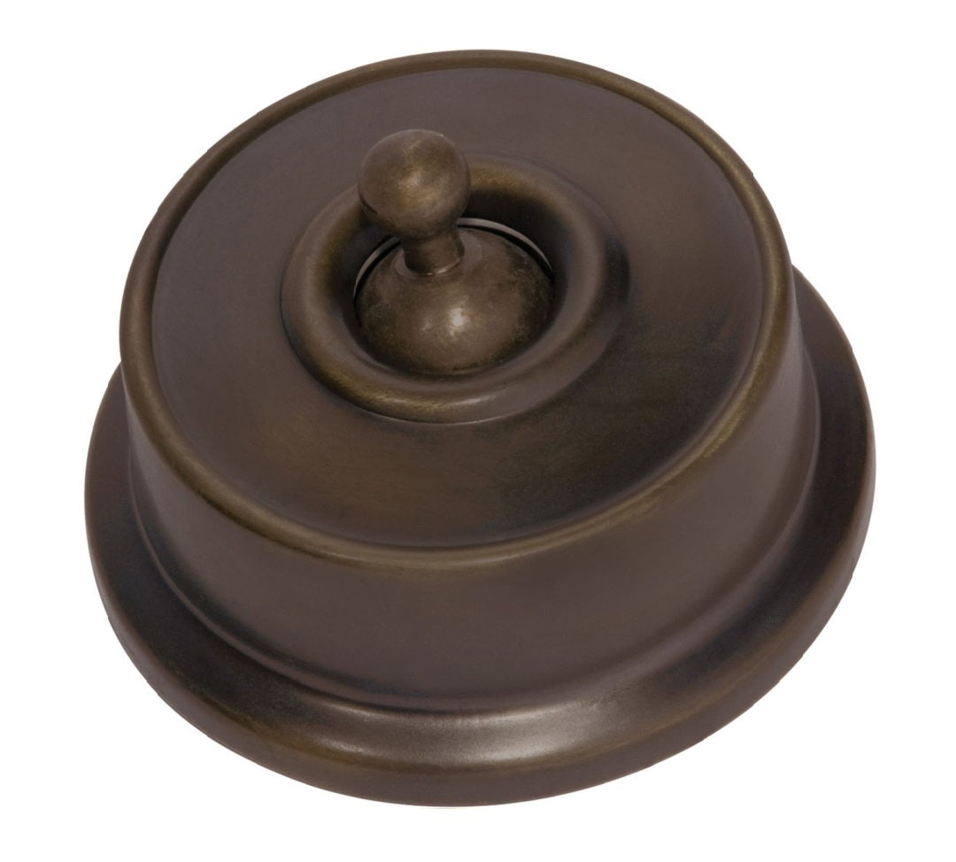 Federation Light Switches - Antique Brass