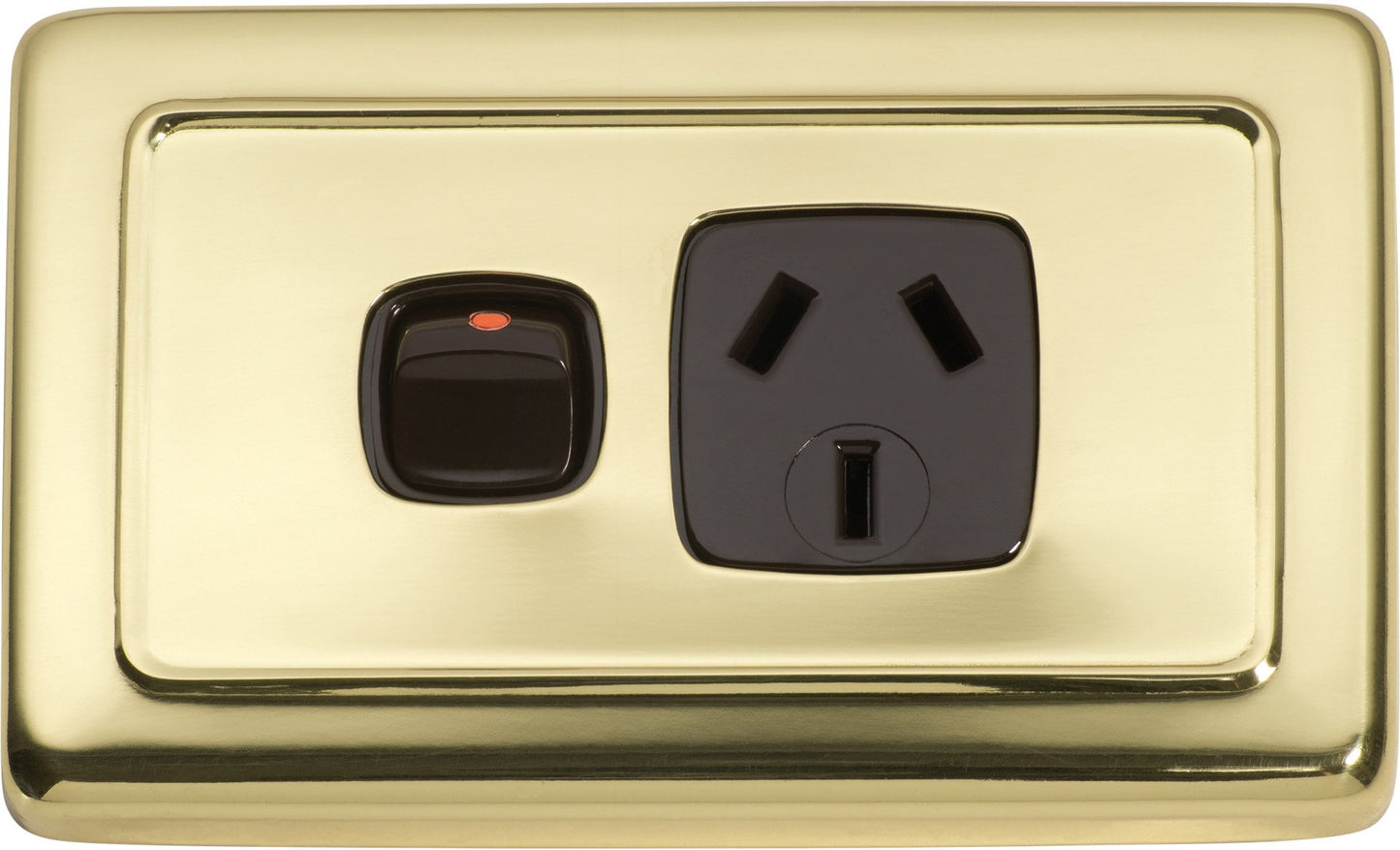 Gang Flat Plate Rocker Switches with Socket