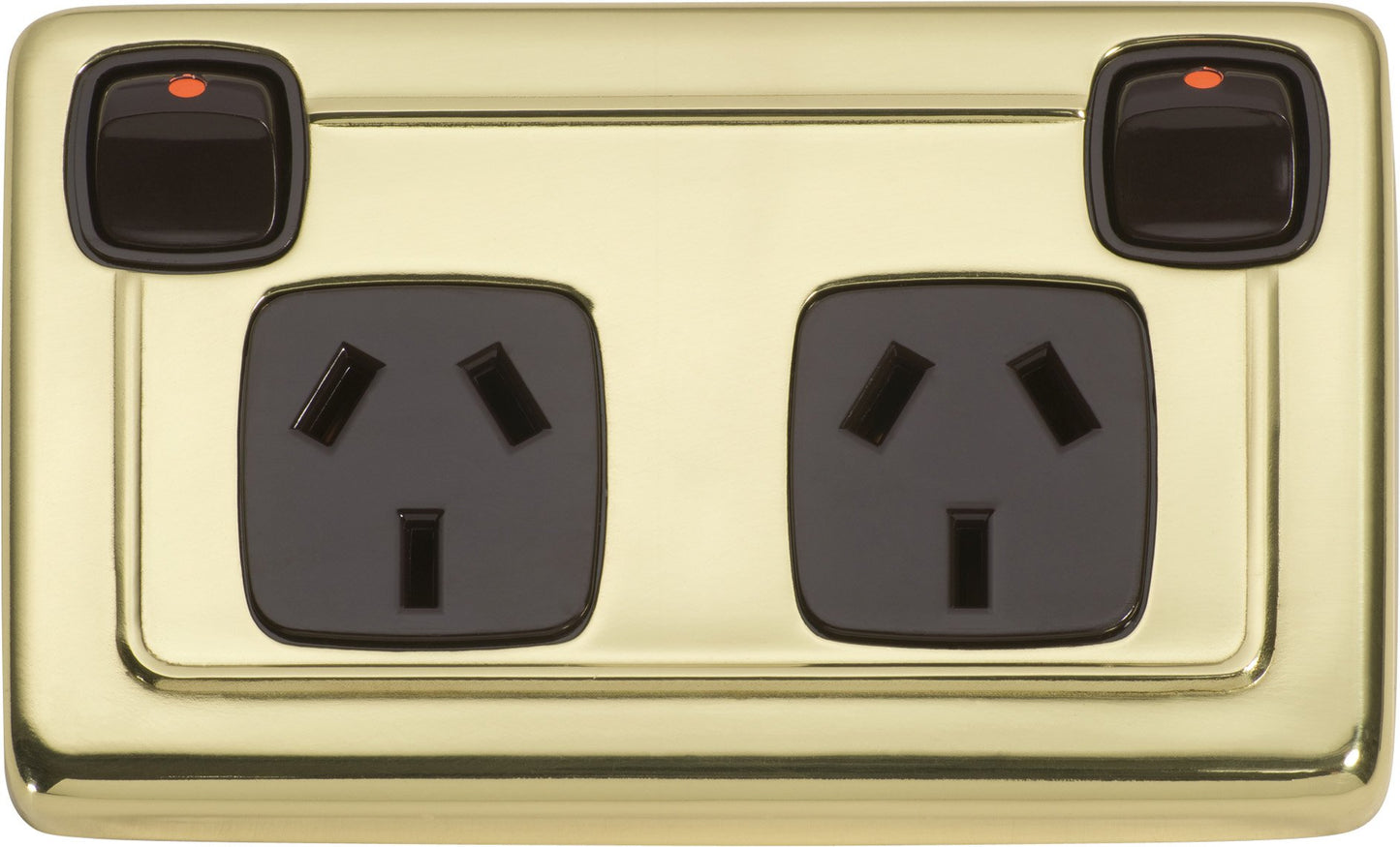 Gang Flat Plate Rocker Switches with Socket