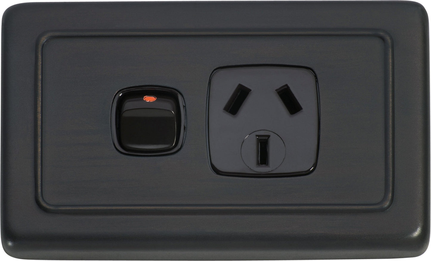 Gang Flat Plate Rocker Switches with Socket