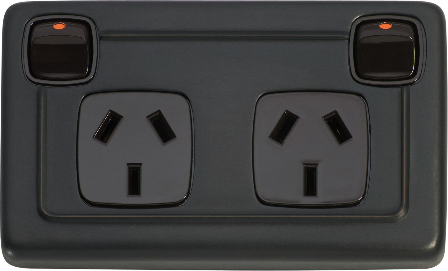 Gang Flat Plate Rocker Switches with Socket