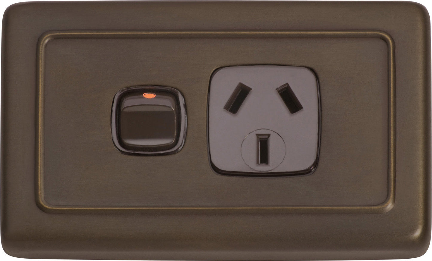 Gang Flat Plate Rocker Switches with Socket