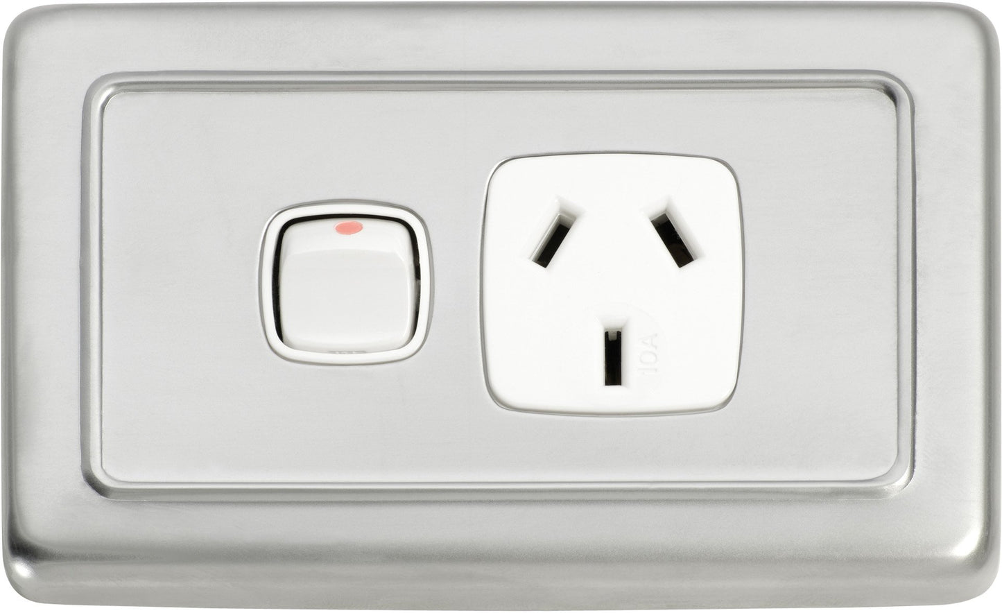 Gang Flat Plate Rocker Switches with Socket