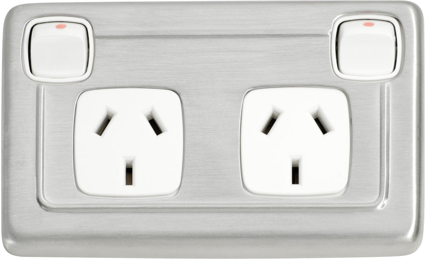 Gang Flat Plate Rocker Switches with Socket