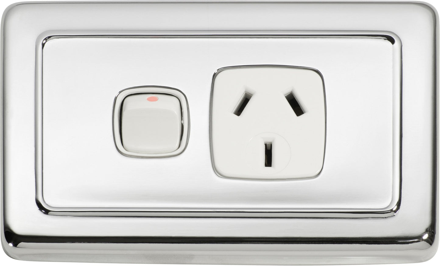 Gang Flat Plate Rocker Switches with Socket