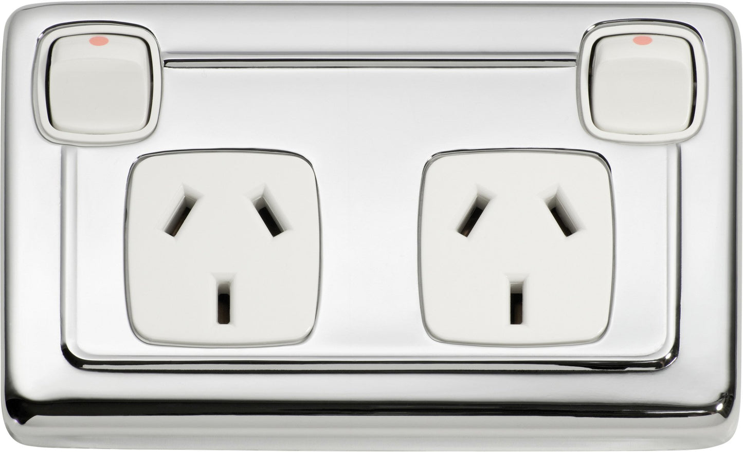 Gang Flat Plate Rocker Switches with Socket