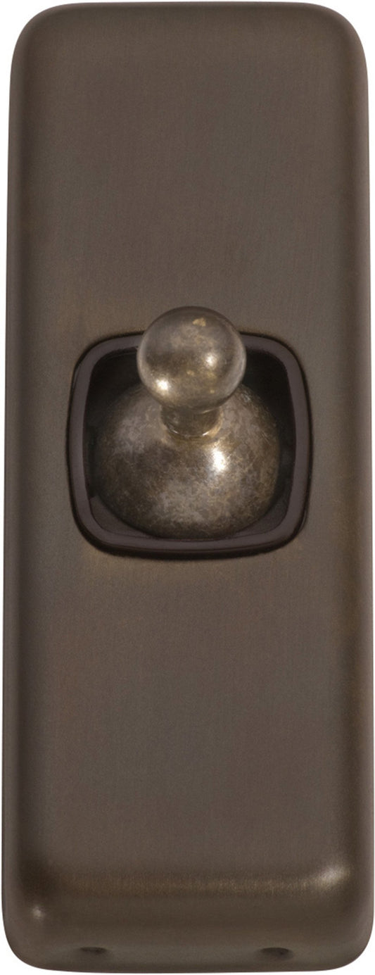 New Gang Flat Plate Toggle Switches - Antique Brass - Brand New Tile