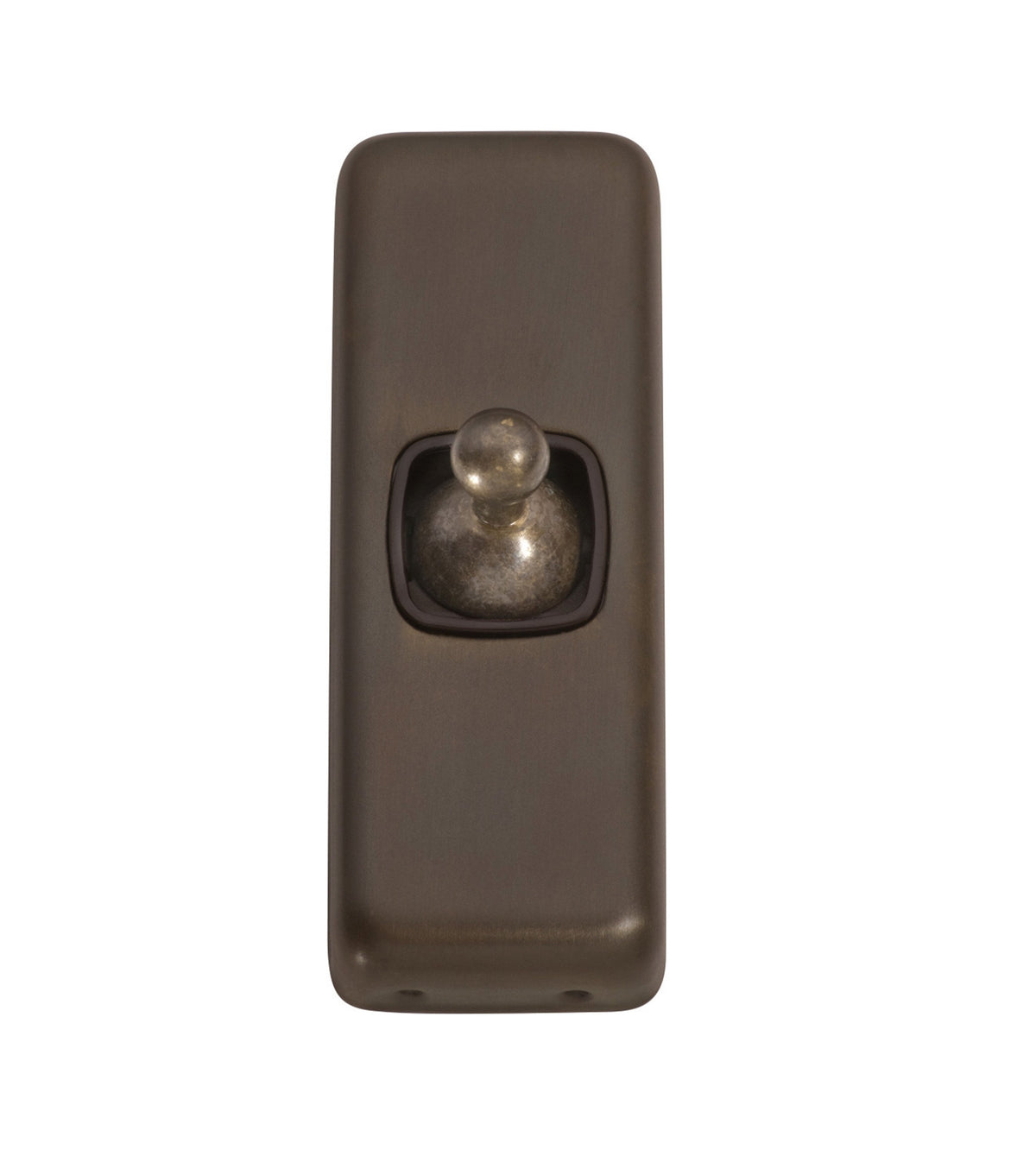 1 Gang Flat Plate Toggle Switches – W30mm - Antique Brass