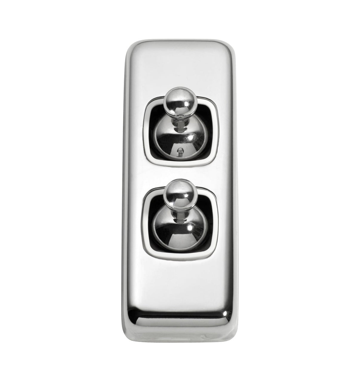 2 Gang Flat Plate Toggle Switches – W30mm