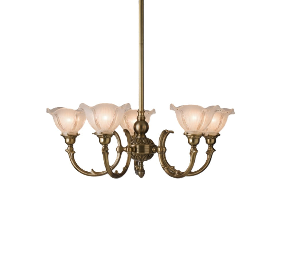 Ascot 5-Arm Pendant - Polished Brass