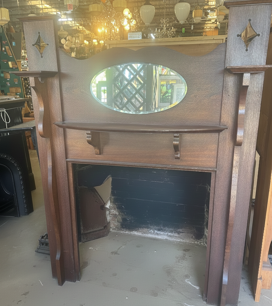 Timber Fireplace Mantle