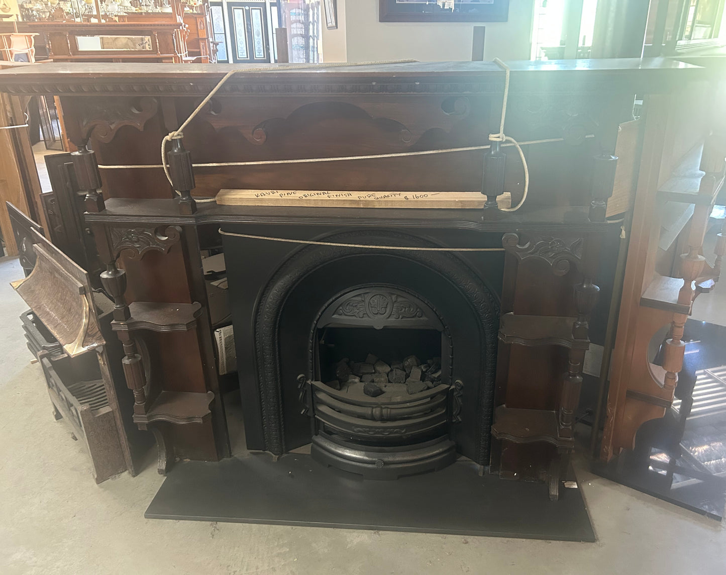 Kauri Pine Fireplace
