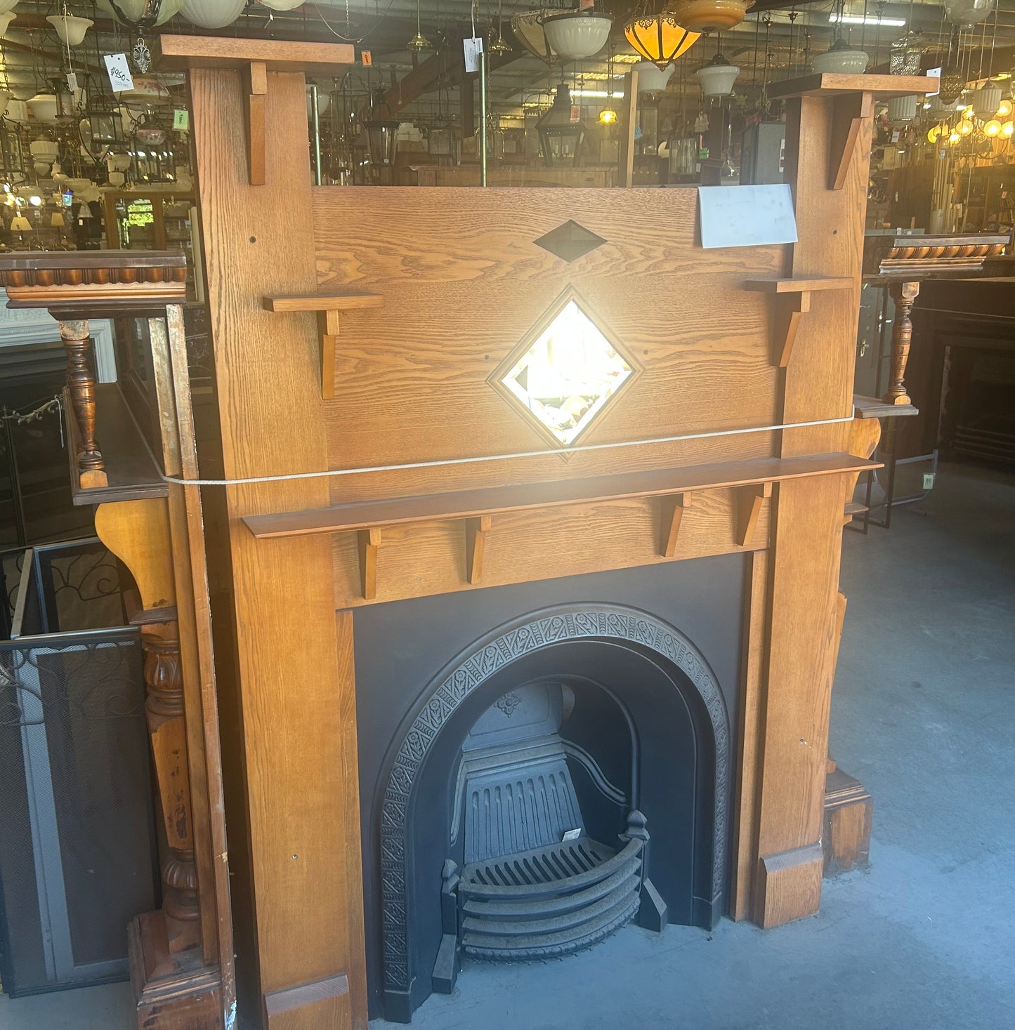 Timber Fireplace Mantle