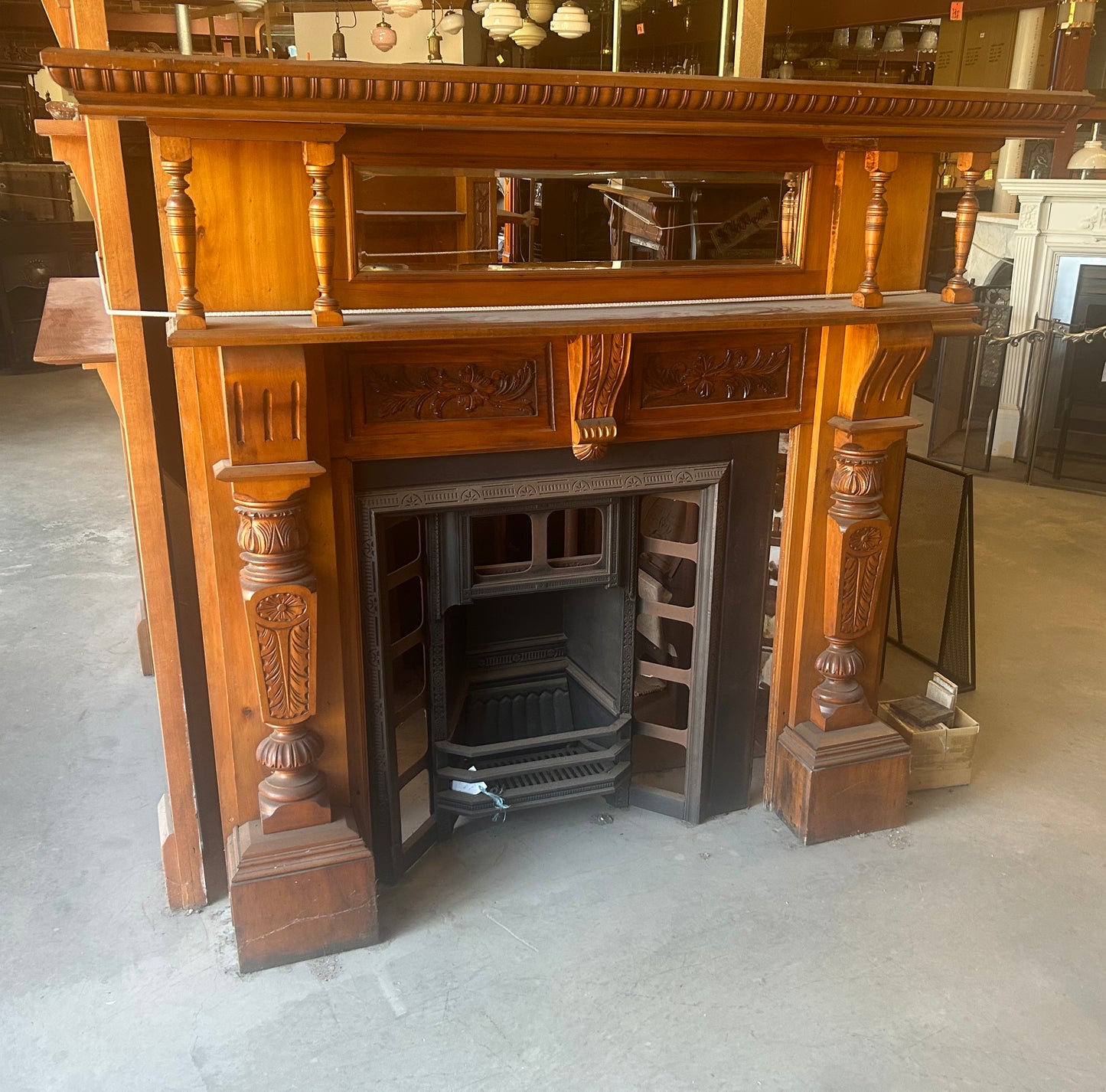 Timber Fireplace Mantle