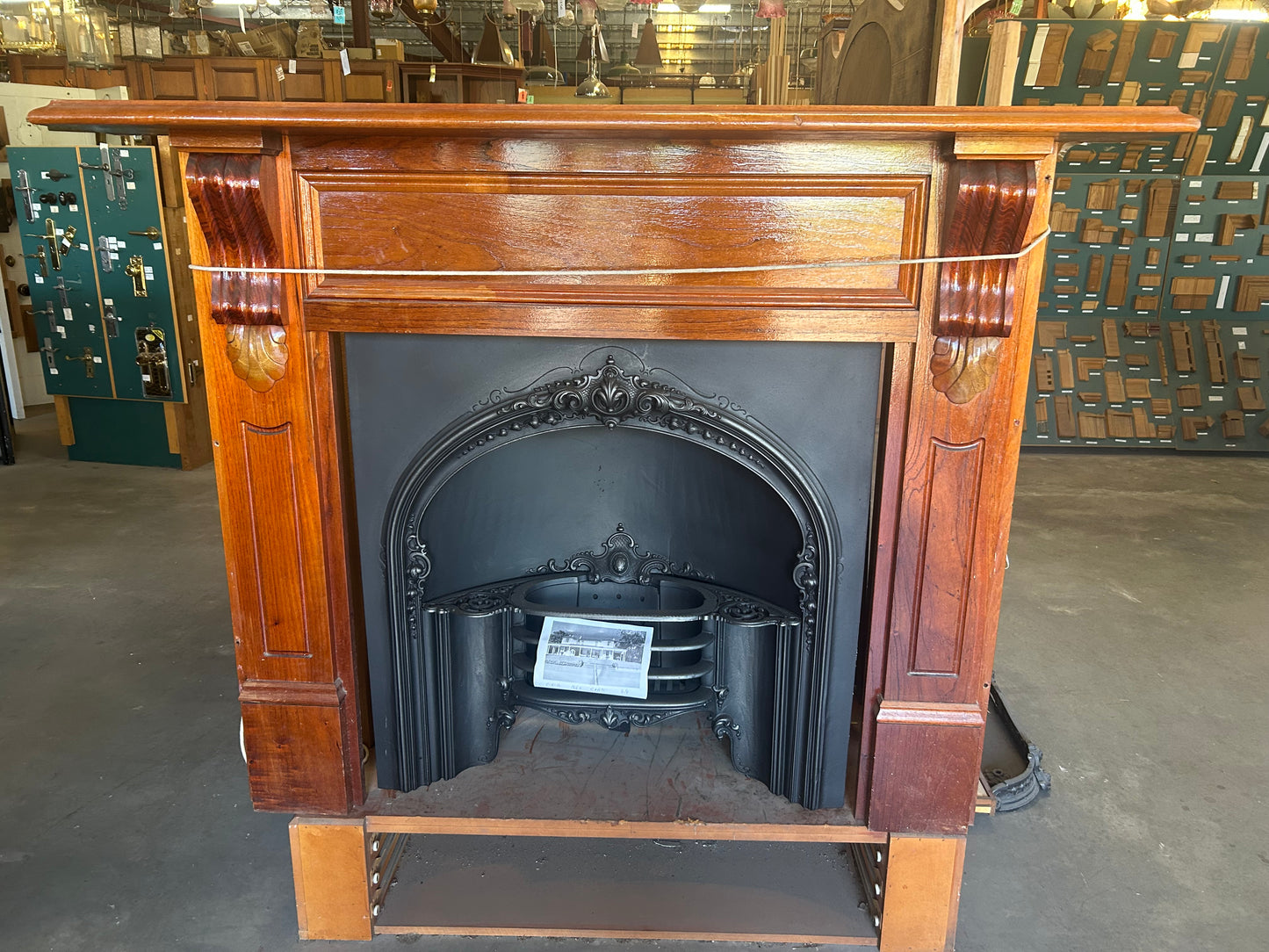 Timber Fireplace Mantel