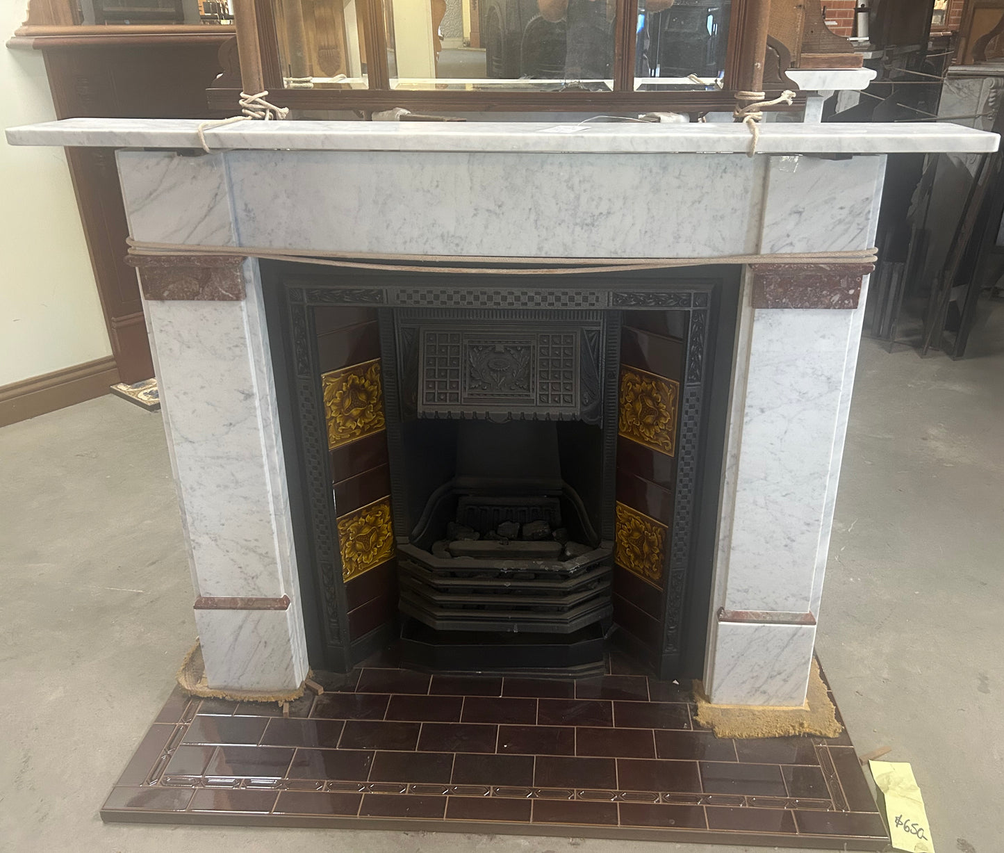 Restored Turn of the Century Marble Mantel