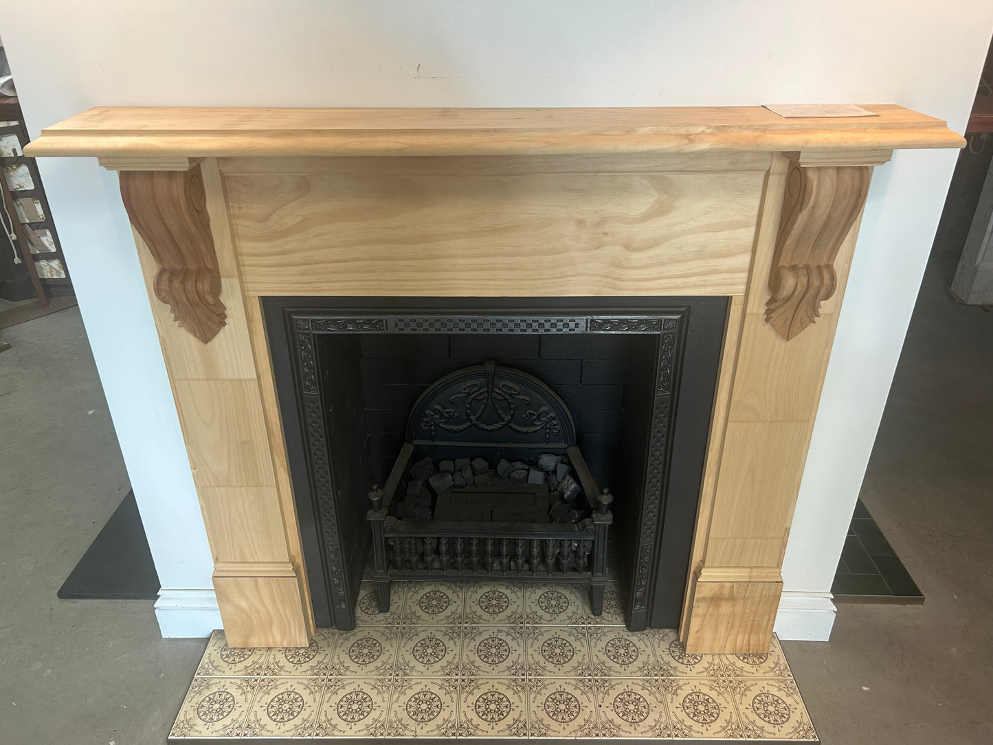 Timber Fireplace