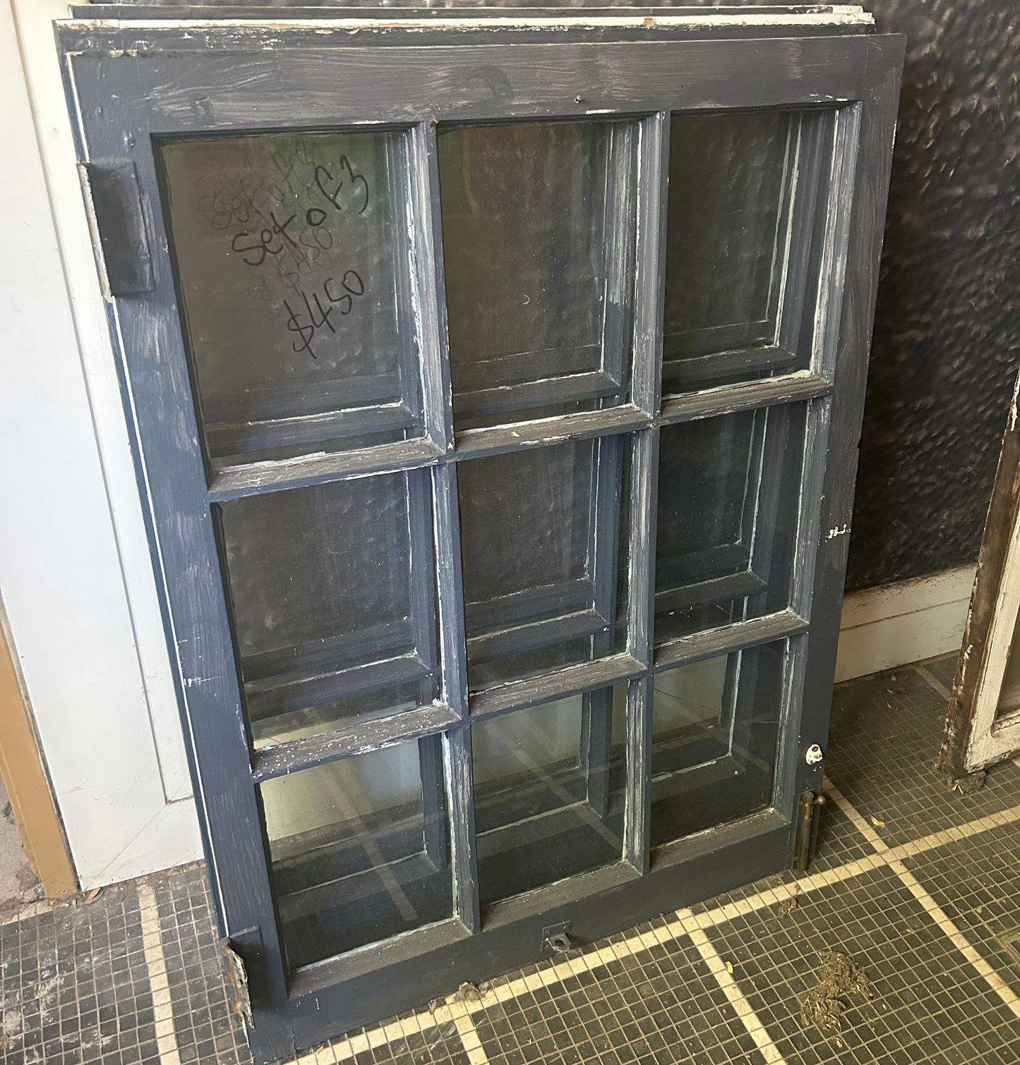 Set of 3, Multi-Pane Timber Window