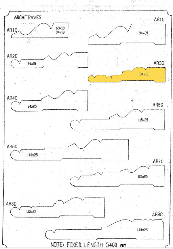 Architraves AR3C