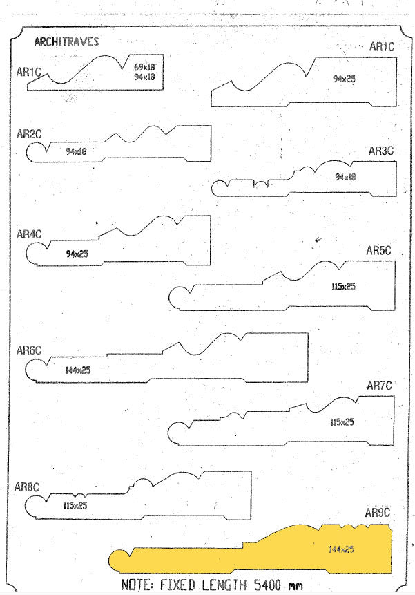 Architraves AR9C