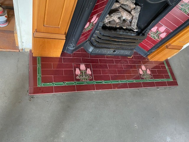 Second Hand 6" x 3" Burgundy Smiths Tiles Coming Soon (5th November) - Original Vintage Salvage Tile