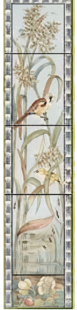 Birds & Butterfly - Original Vintage Salvage Tile