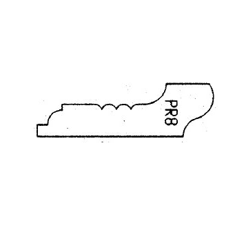 Federation style timber picture rail with classic profile moulding.