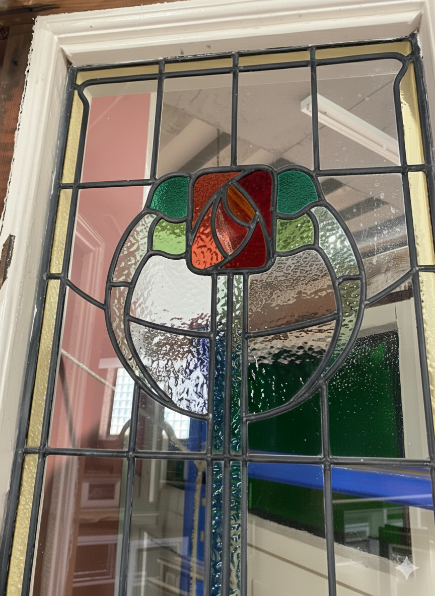 Set of 4 Fixed Leadlight Frames